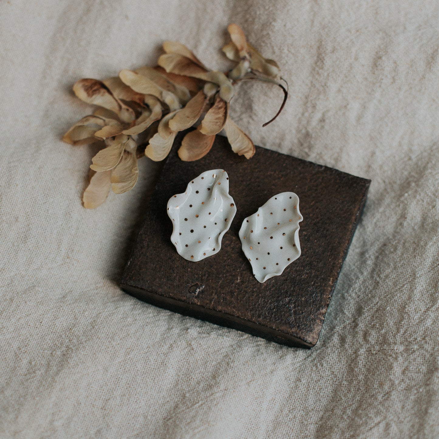 neatly porcelain earrings