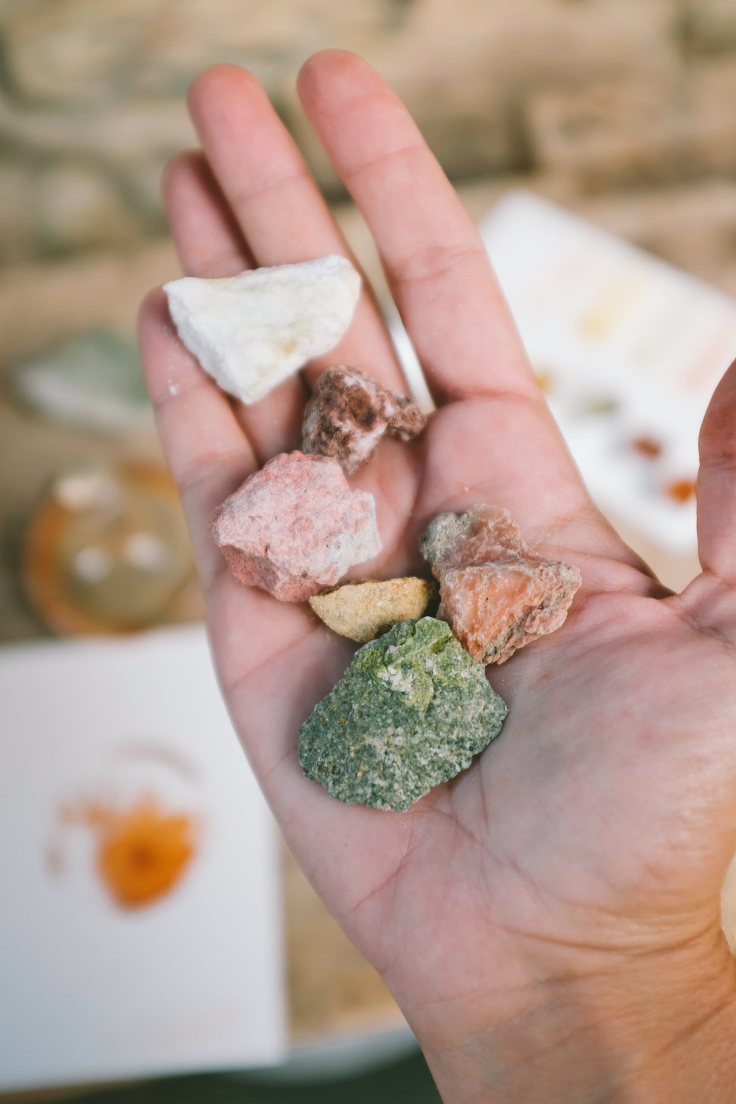 color block tapered candle