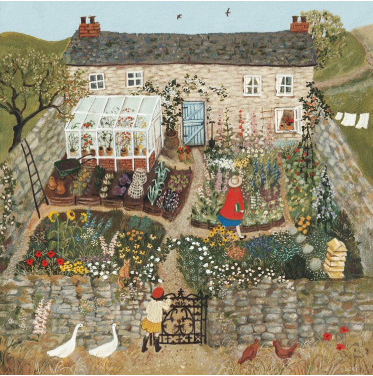 the walled garden art print