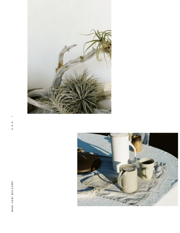 wabi-sabi welcome - by julie pointer adams