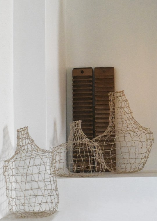 dame jeanne wired textile vase