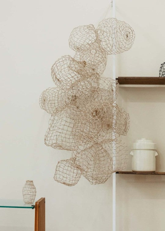 dame jeanne wired textile vase