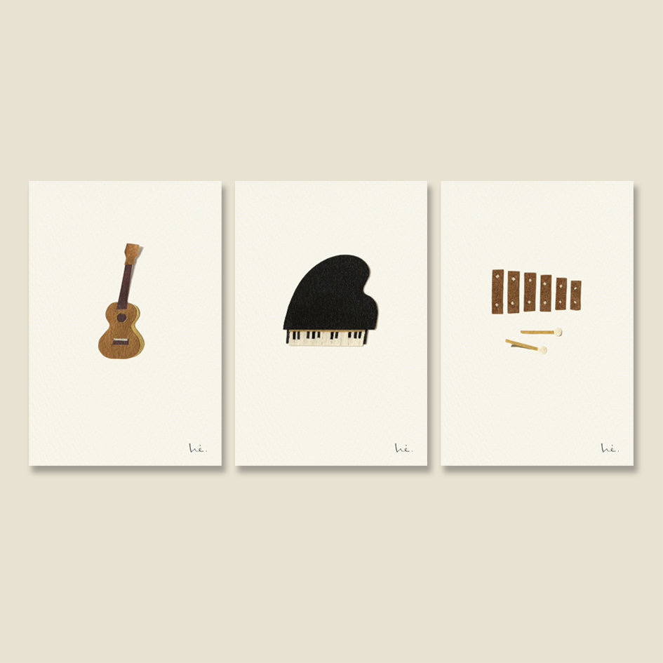 music postcard