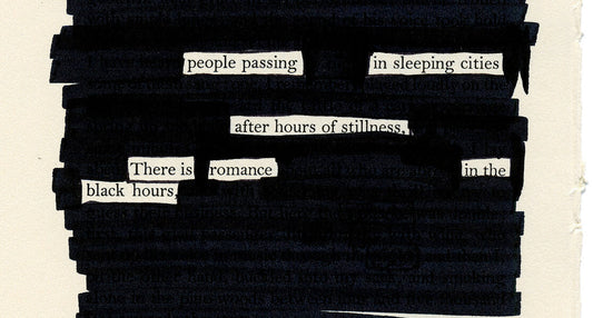 blackout poetry with anu and michelle