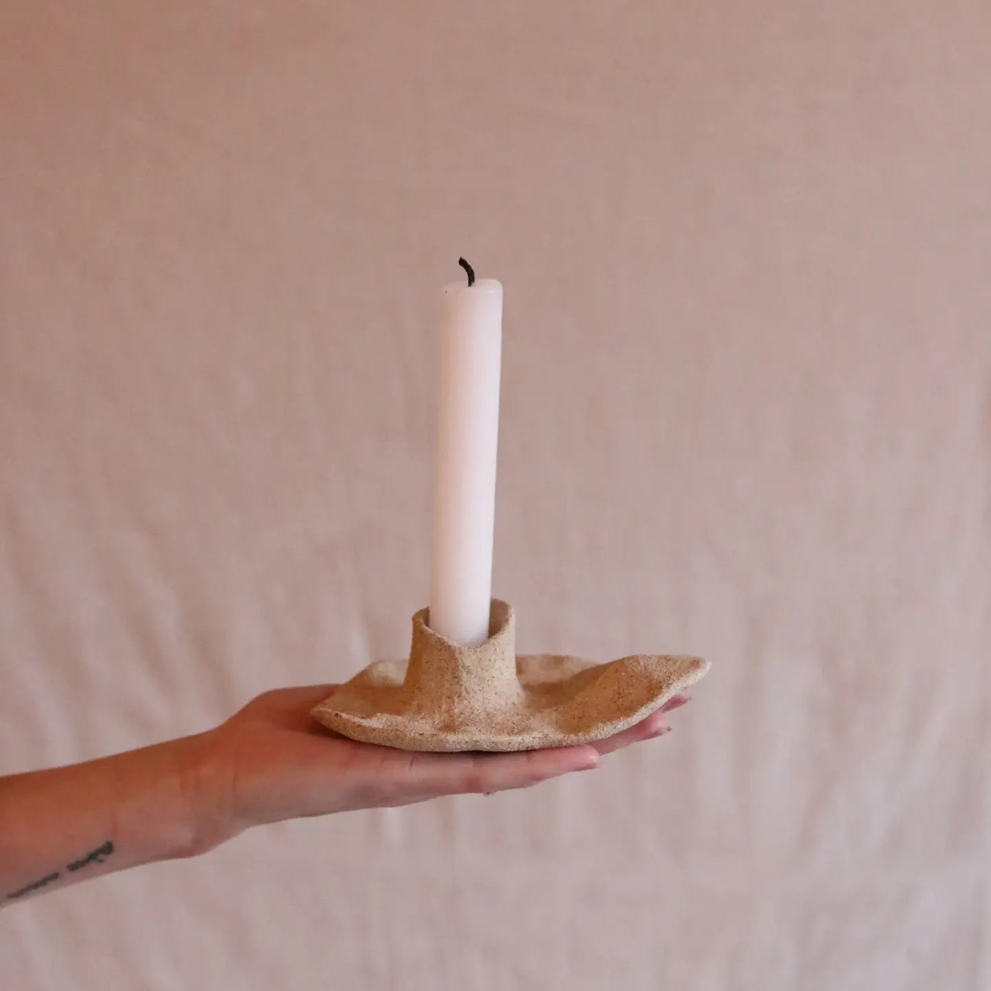 gathered light earth orgánica candle holder no.2