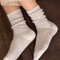 wool waffled socks