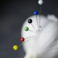 glass headed pins - set of 100 assorted colors