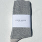 wool waffled socks