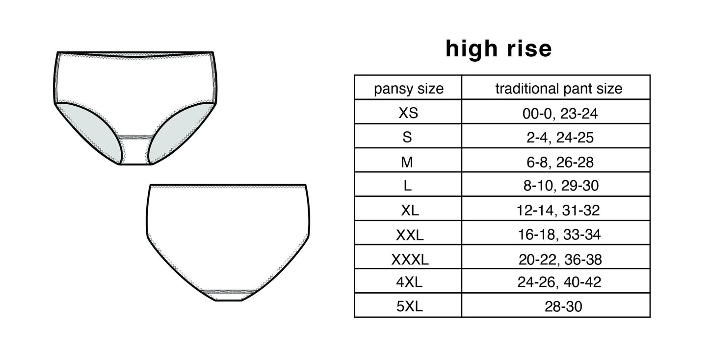pansy french cut - various colors