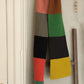 colorblock garter stitch scarf