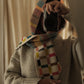 multicolor grid scarf