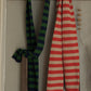 pointelle stripe scarf
