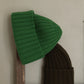 plain ribbed hat in lambswool