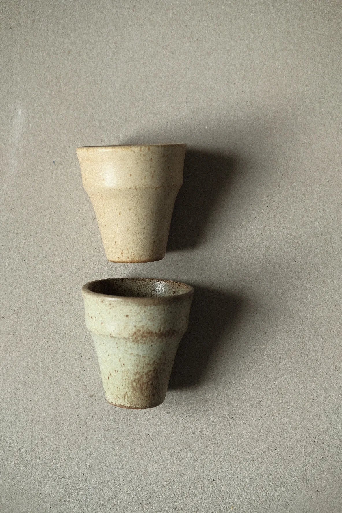 tall pistachio green ceramic cup 240 ml