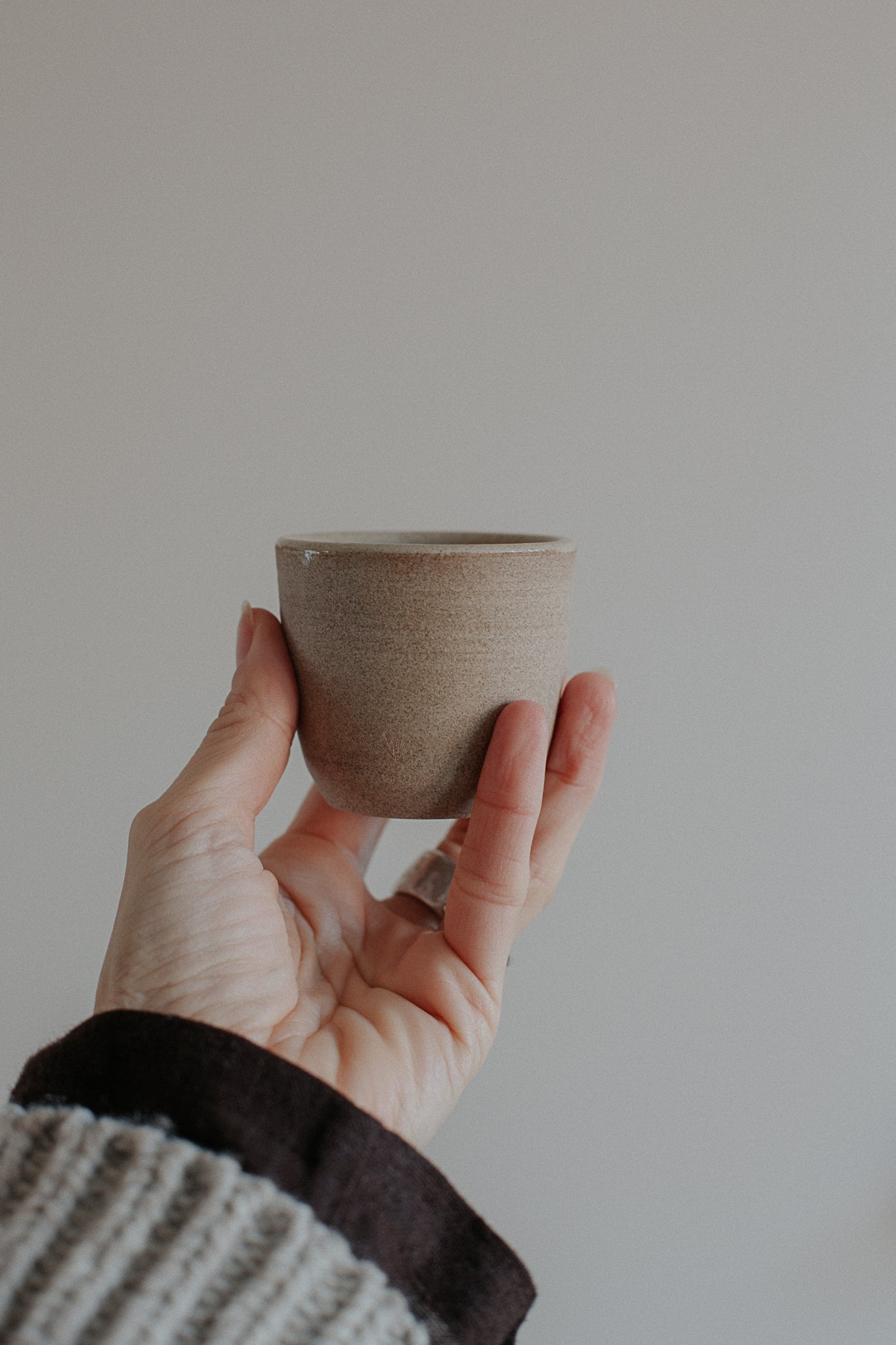 60 ml warm sand mini cup by linda bredenbekk