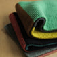 lambswool colorblock garter stitch scarf