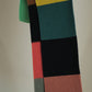 lambswool colorblock garter stitch scarf