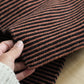 lambswool garter stitch scarf black & iron oxide - two sizes