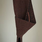 lambswool garter stitch scarf black & iron oxide - two sizes