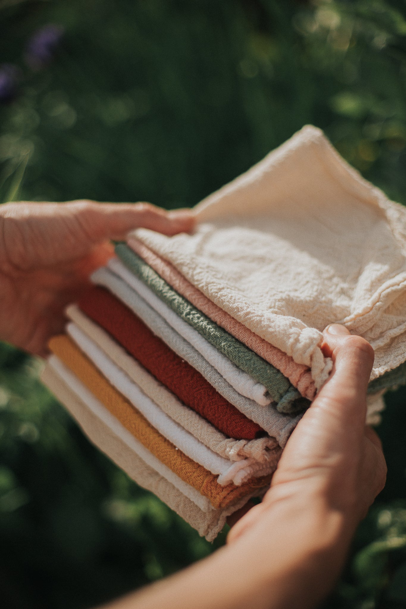 no waste romanian cotton washcloth - various colors