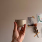 85 ml pedestal cup in linen white clay by linda bredenbekk