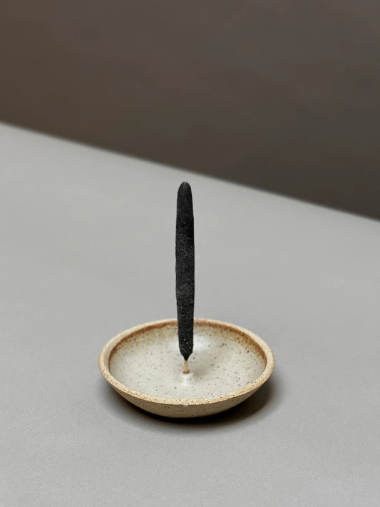 stoneware incense stick holder