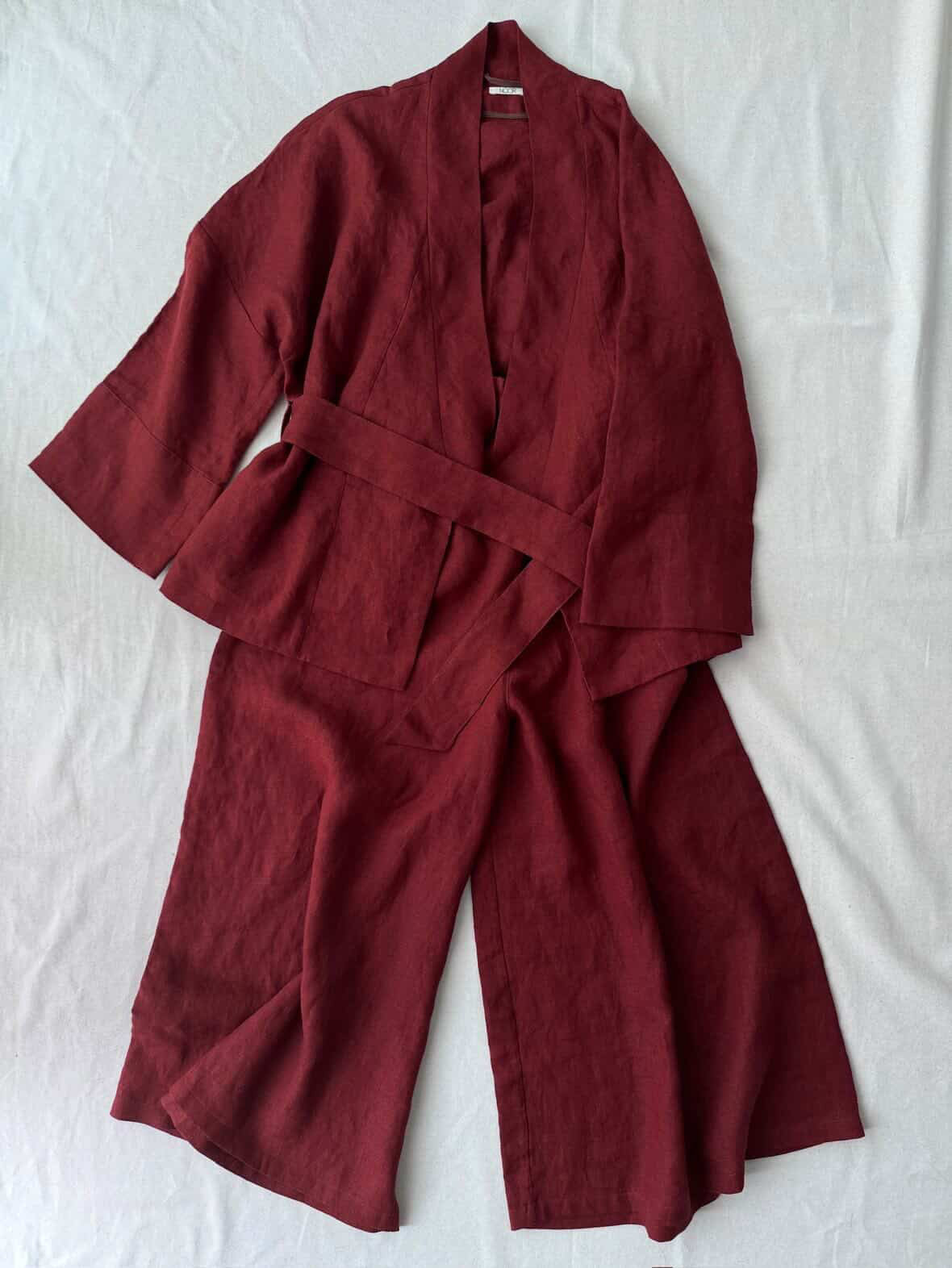 pre-order noor wide leg linen pants