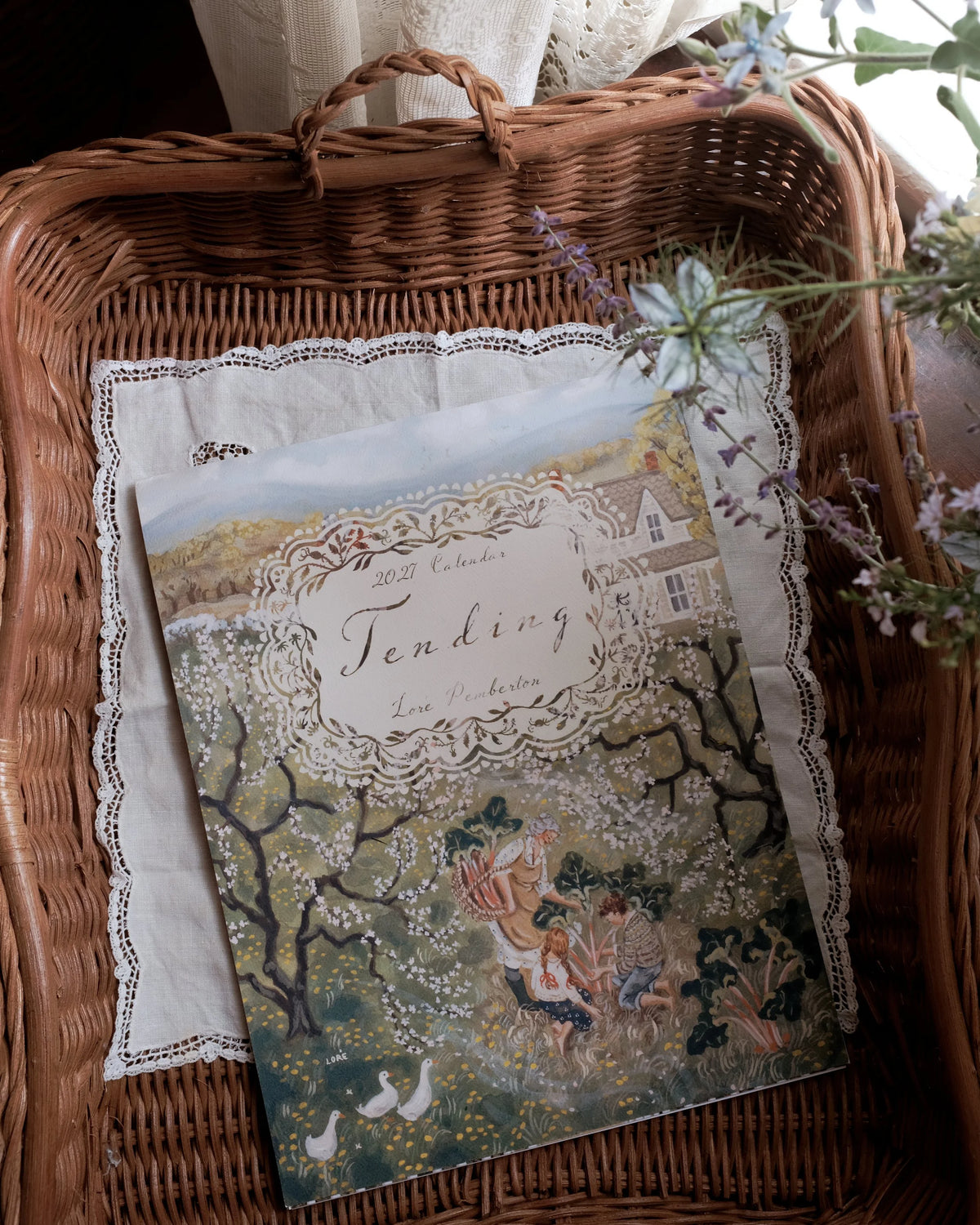 pre-order: tending 2027 calendar by loré pemberton - 25.4 x 33 cm