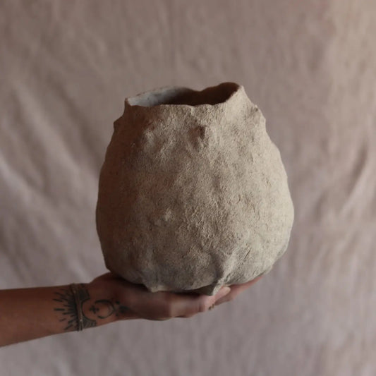 7 inch gathered earth vessel no.1