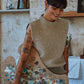 pre-order: maia sleeveless sweater in merino wool