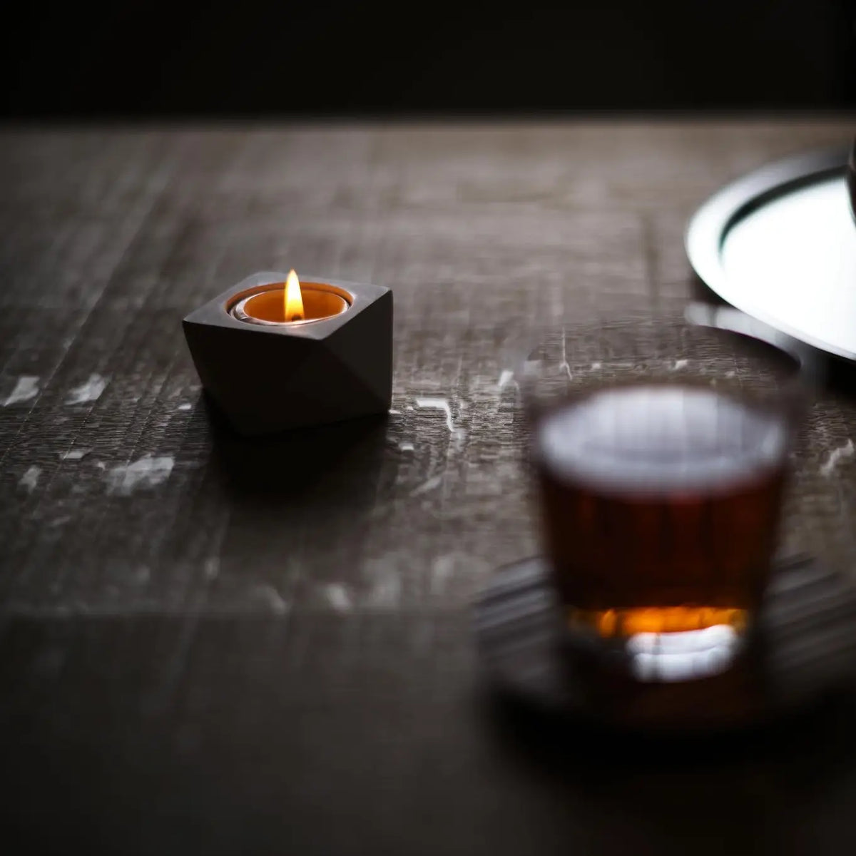 rice bran wax tealight candle