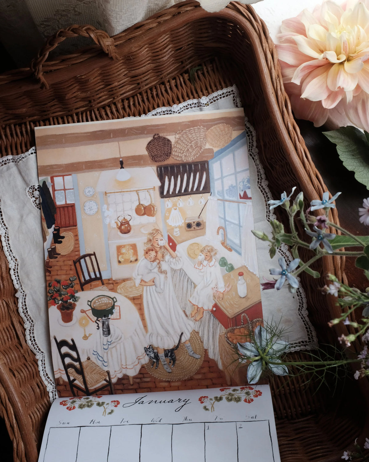 pre-order: tending 2027 calendar by loré pemberton - 25.4 x 33 cm