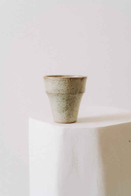 tall pistachio green ceramic cup 240 ml
