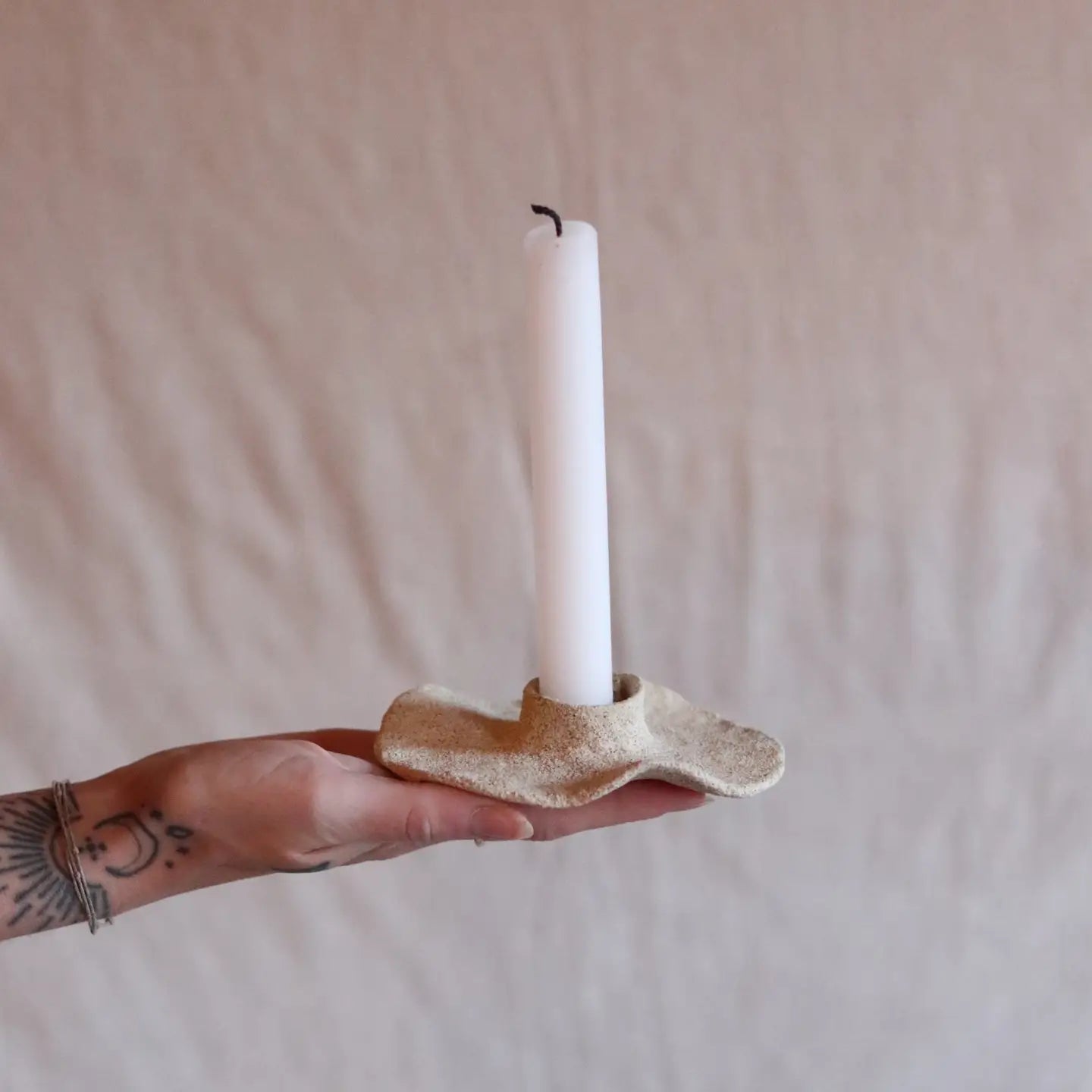 gathered light earth orgánica candle holder no.1