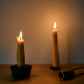 sculptural japanese rice bran wax candles - set of 3