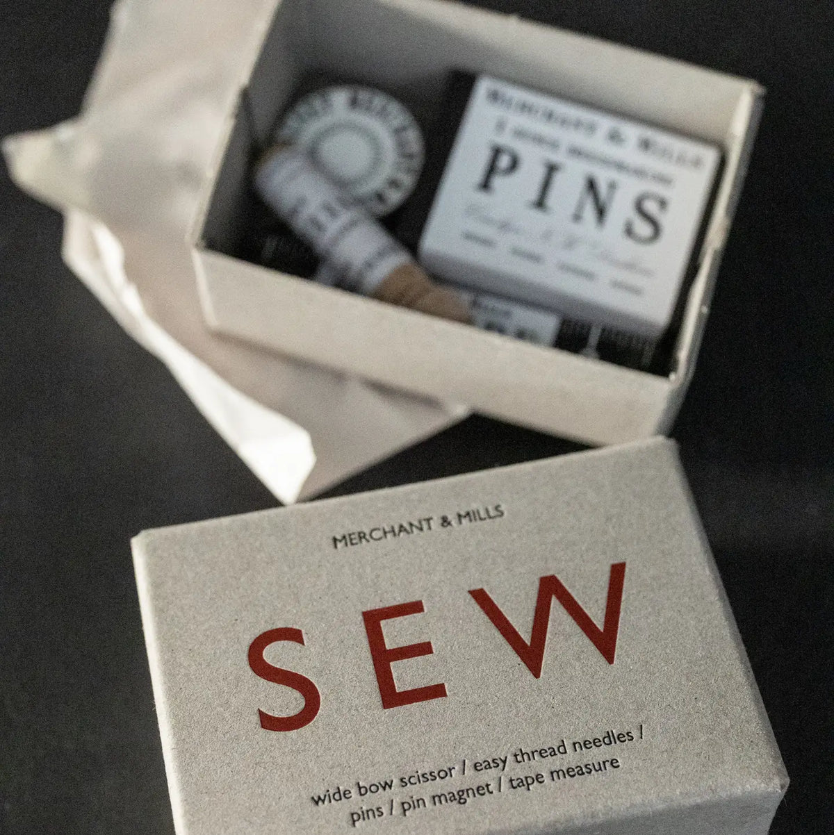 essential sewing kit in handsome box