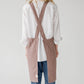 japanese crossback linen apron