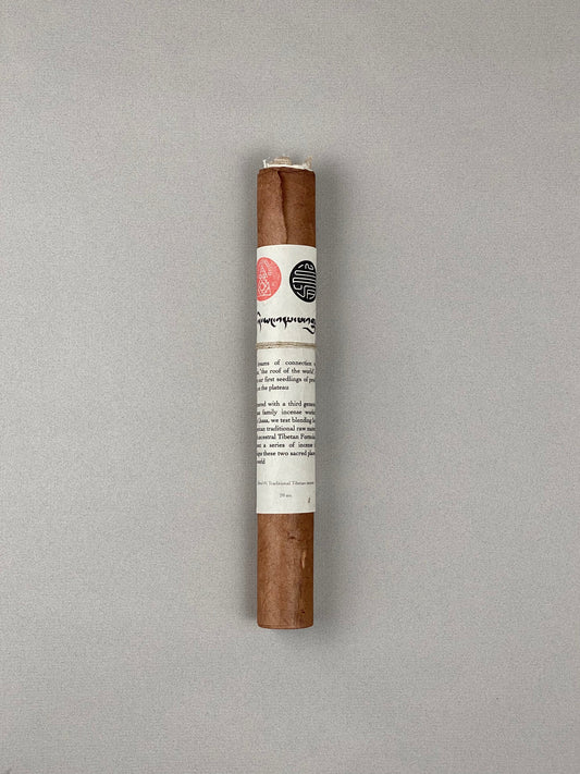 tibetan incense sticks with scroll