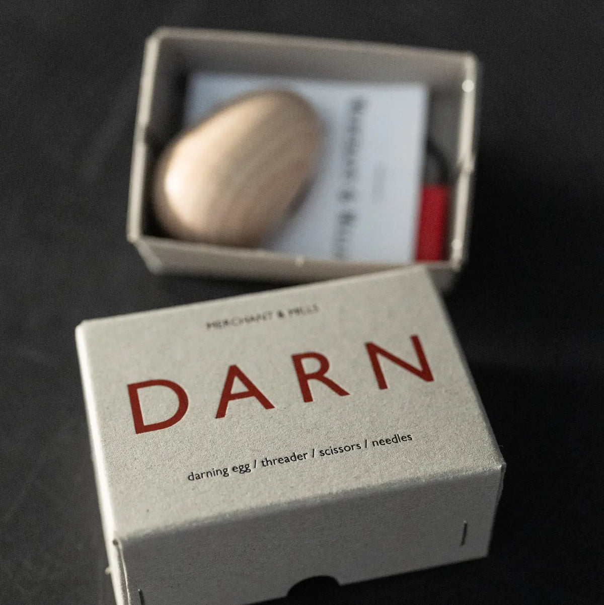 essential darning kit in handsome box