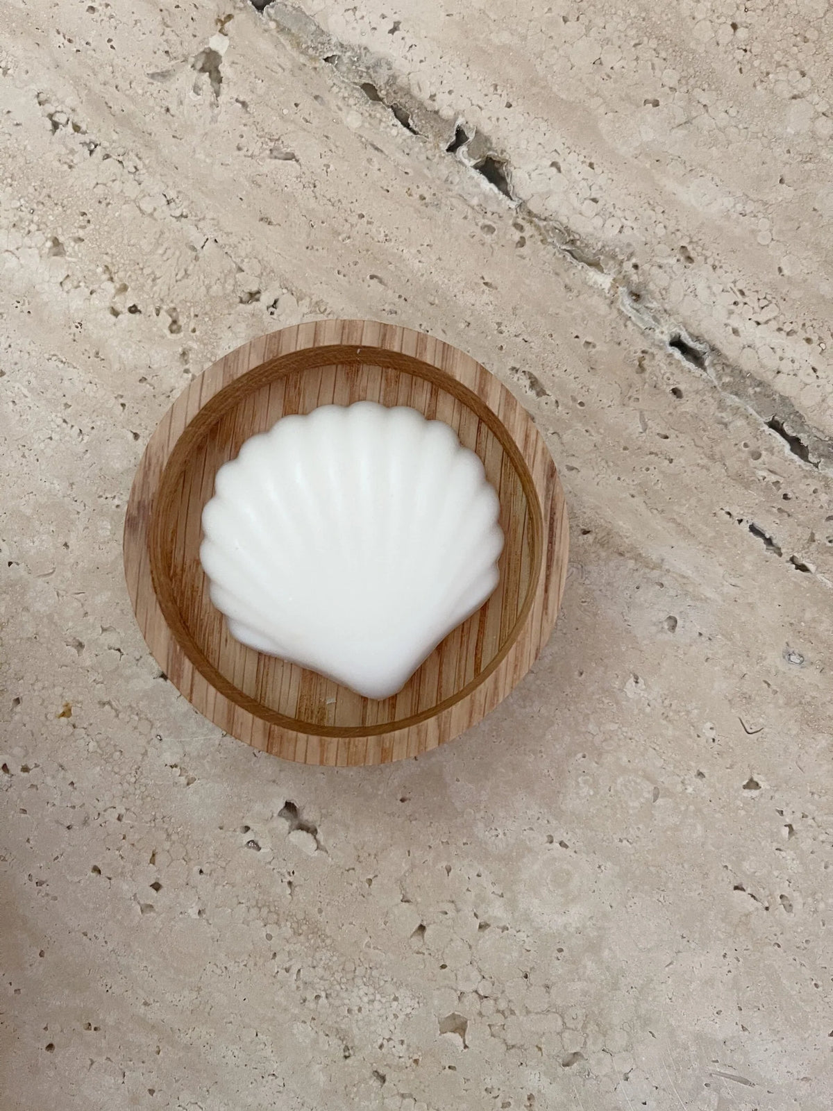 neutral unscented seashell soap bar