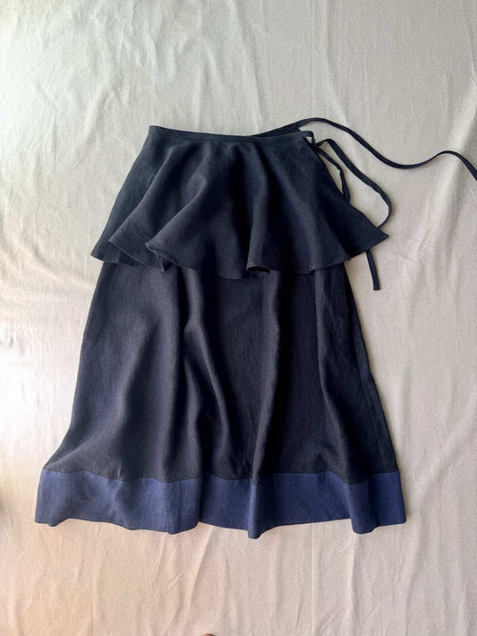 pre-order noor studio skirt in linen