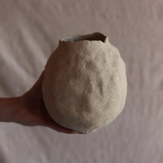 7 inch gathered earth vessel no.2