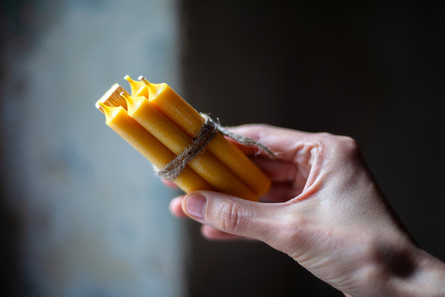 palo santo & beeswax candles treasure set