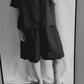pre-order noor scalloped hem linen bermuda shorts