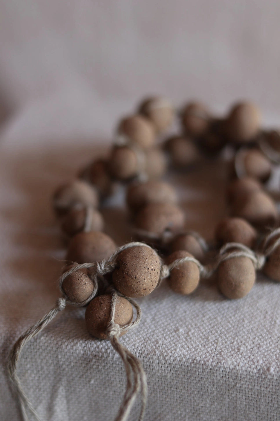 34 inch gathered earth ancient bead strand