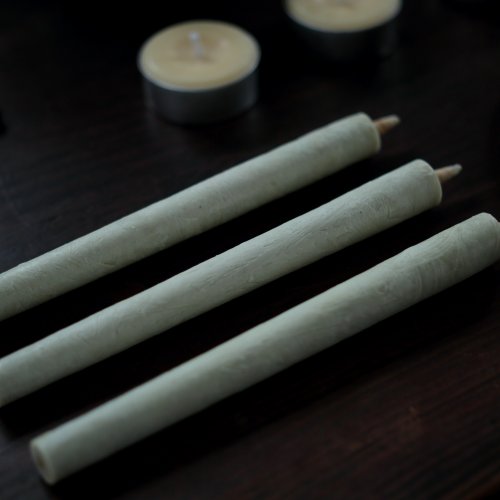 warosoku - sumac wax candles - short - set of 6