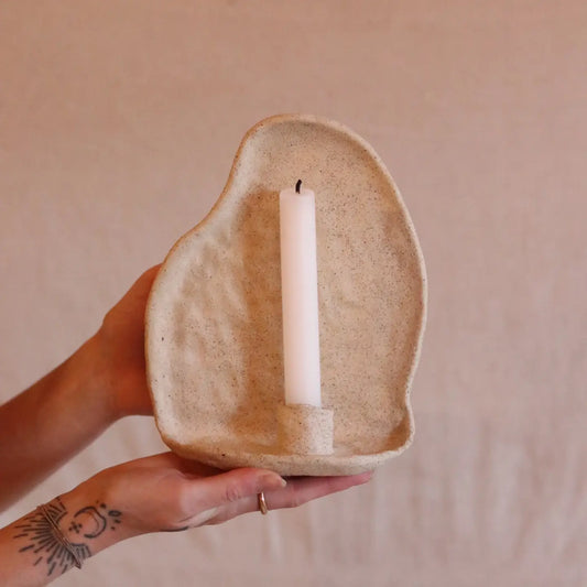 gathered earth orgánica candle wall sconce no.1