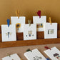 abc mini card with ribbon