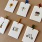 abc mini card with ribbon