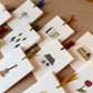 abc mini card with ribbon